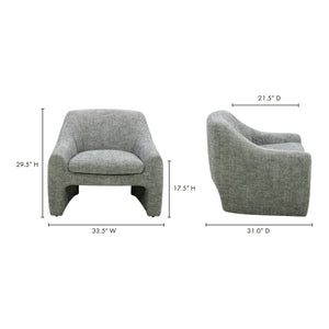 Moe's Kenzie Accent Chair in Slated Moss