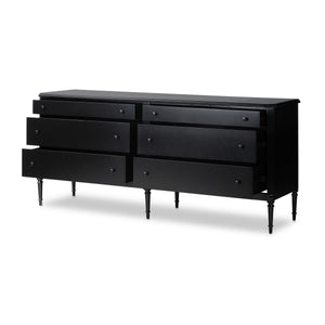 Lendon 6 Drawer Dresser in Black