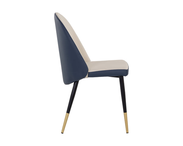 KLINE DINING CHAIR - DILLON CREAM / DILLON THUNDER