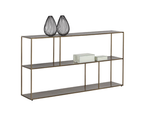 Eiffel Low Bookcase - Large - Antique Brass