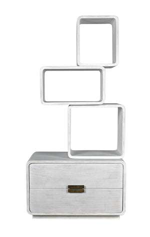 Belini Bookcase, White Wash