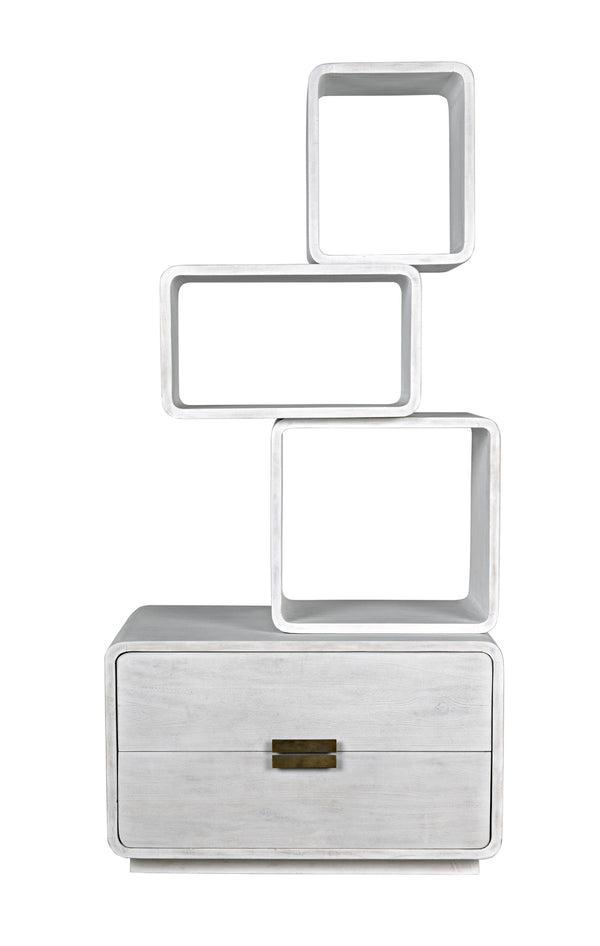 Belini Bookcase, White Wash