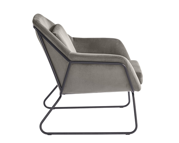 Watts Armchair - Black - Antonio Charcoal