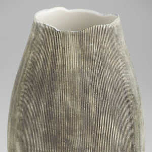 Calypso Vase | Off White | Brown - Medium