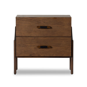 Halston Nightstand In Terra Brown Ash