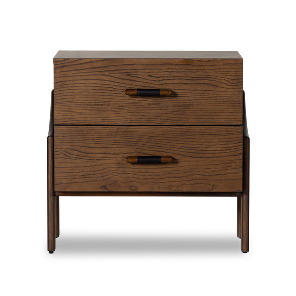 Halston Nightstand In Terra Brown Ash