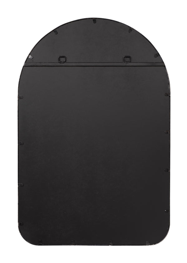 Arch Iron Wall Mirror, Silver