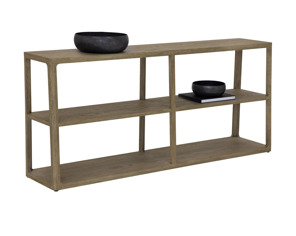 DONCASTER LOW BOOKCASE - SMOKE GREY