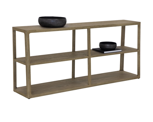 DONCASTER LOW BOOKCASE - SMOKE GREY
