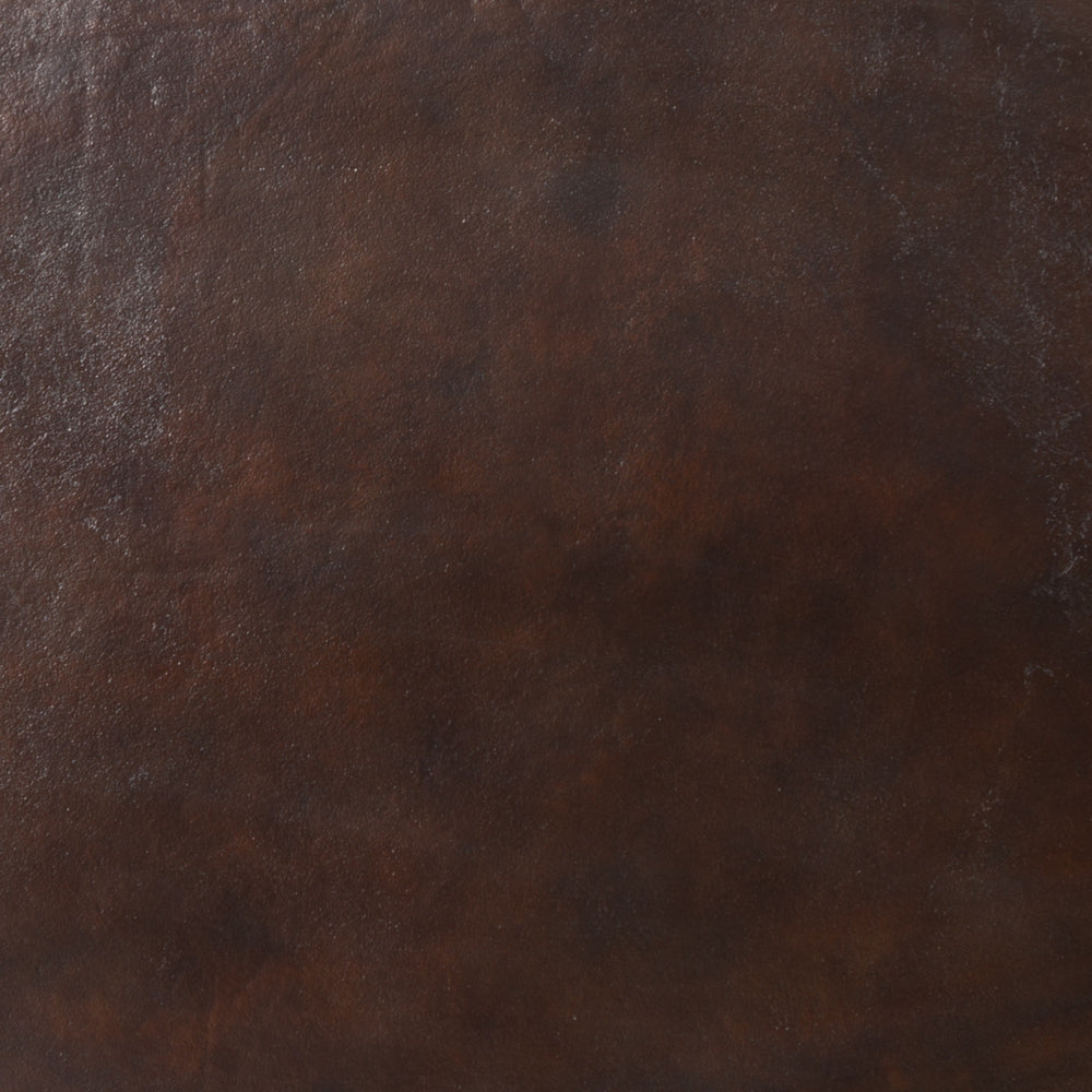 Simone Oval Coffee Table In Antique Rust