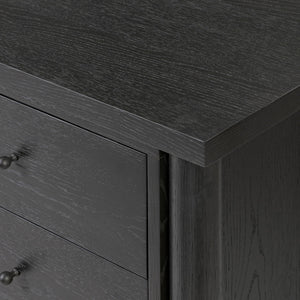 Roark Media Console - Ebony Oak Veneer