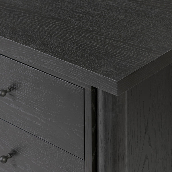 Roark Media Console - Ebony Oak Veneer