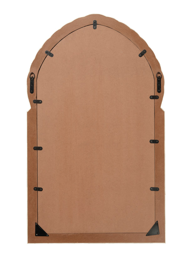 Bardot 40" Bone & Wood Arch Wall Mirror