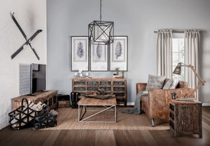 Cobain I 84" Brown Leather Two Seater Sofa