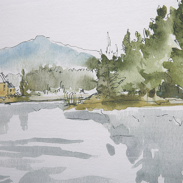 Serene Lake Framed Prints, Set/2