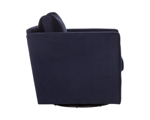 GEORGIE SWIVEL LOUNGE CHAIR - ABBINGTON NAVY