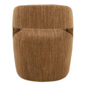 Moe's Barrow Rolling Dining Chair in Amber Glow