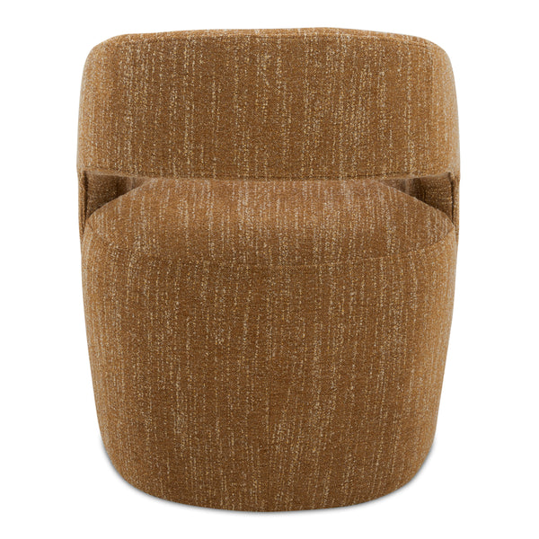 Moe's Barrow Rolling Dining Chair in Amber Glow