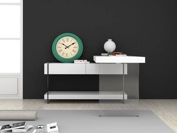 Reese Desk White High Gloss