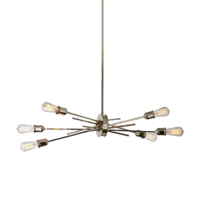 6LT Horizontal Pendant, Burnished Chrome Finish