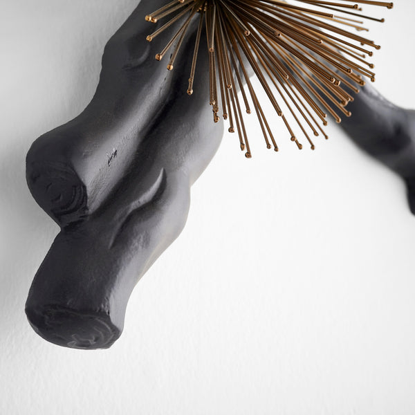 Ichiyo Wall Decor | Black | Gold Accents - Large
