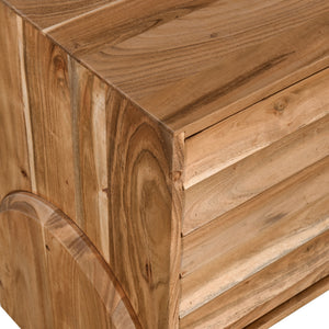 Catania Media Cabinet, Natural Acacia