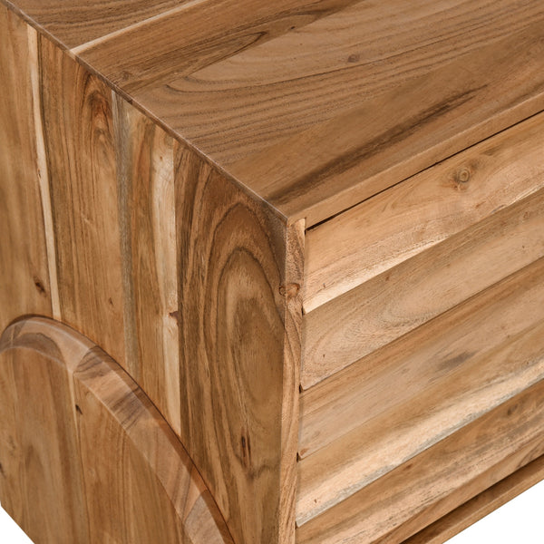 Catania Media Cabinet, Natural Acacia
