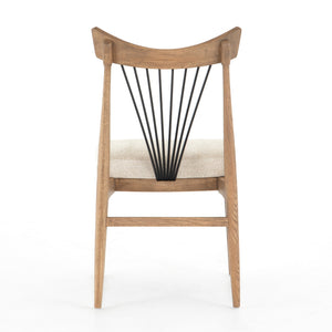 Solene Dining Chair In Darren Ecru
