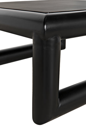 Emerson Industrial Steel Coffee Table in Matte Black