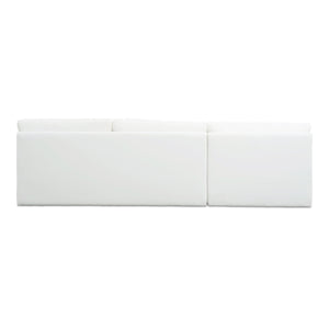 Moe's Miles Outdoor Modular 2 Piece Sofa in White