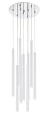 Forest 9 Light Island/Billiard in Chrome Finish