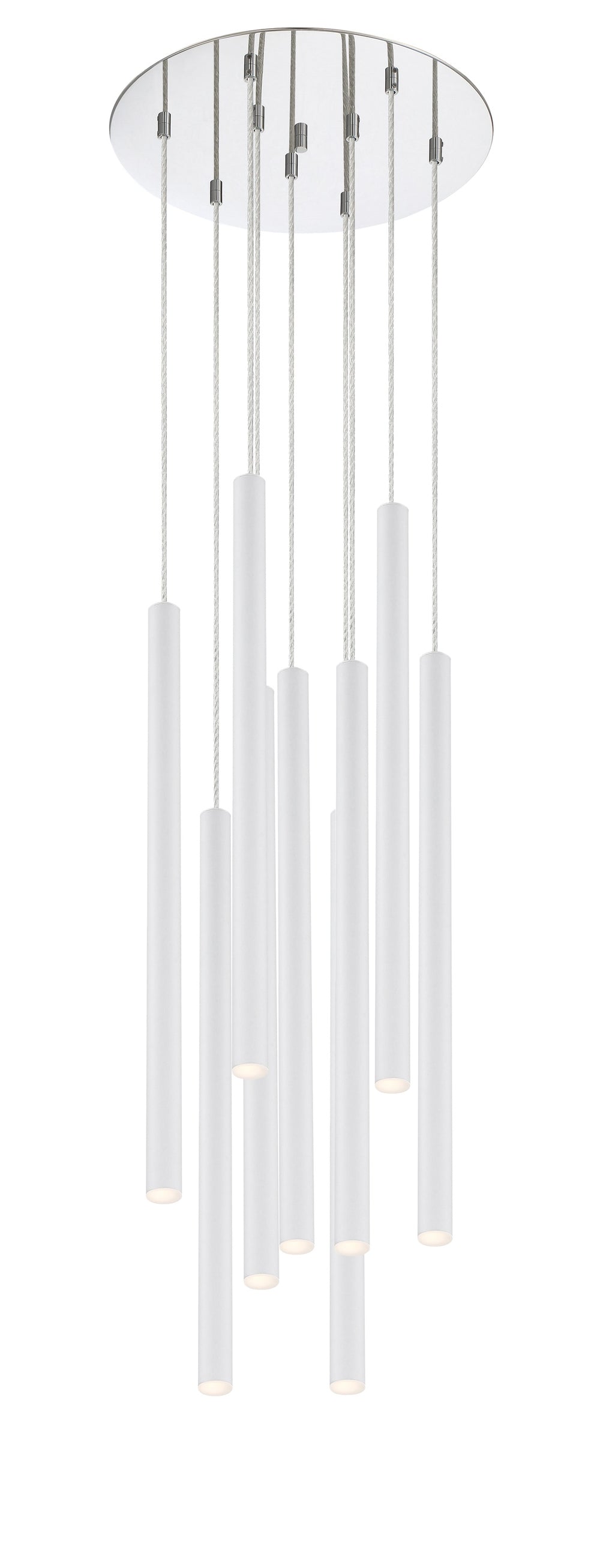 Forest 9 Light Island/Billiard in Chrome Finish