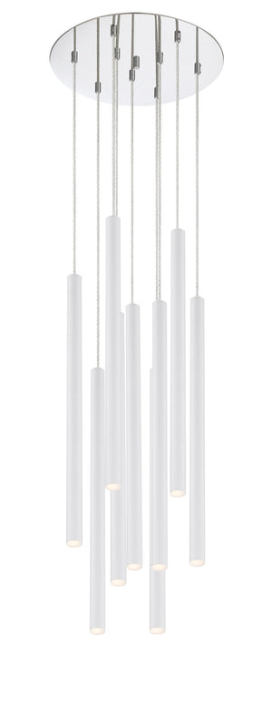 Forest 9 Light Island/Billiard in Chrome Finish