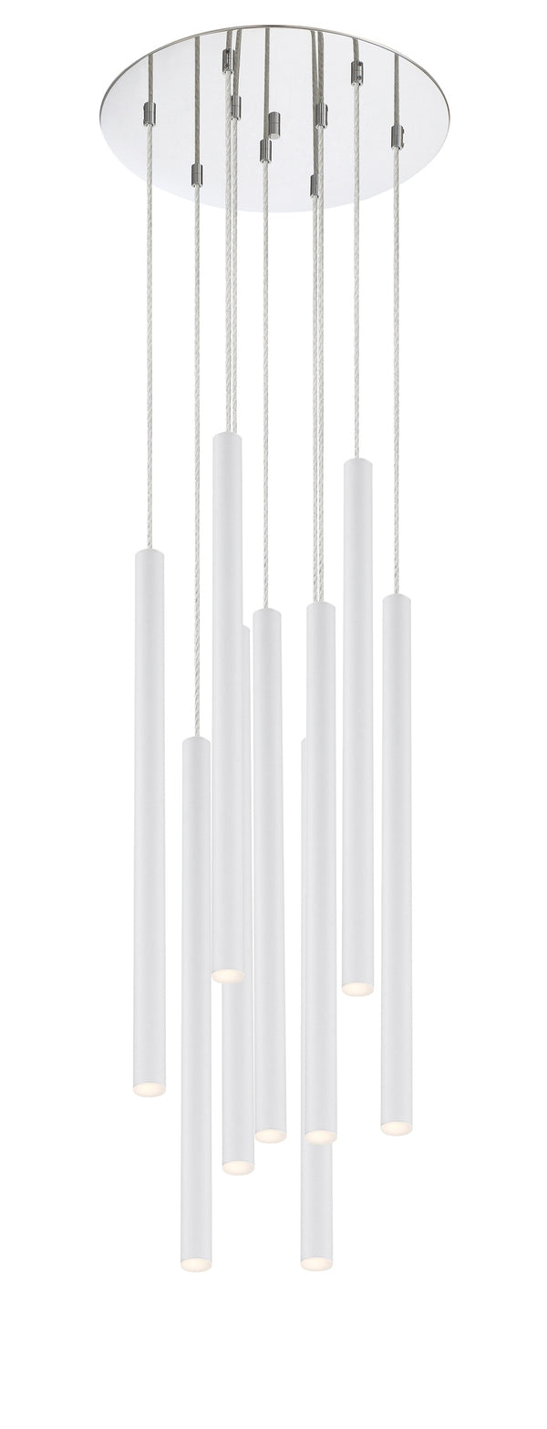 Forest 9 Light Island/Billiard in Chrome Finish