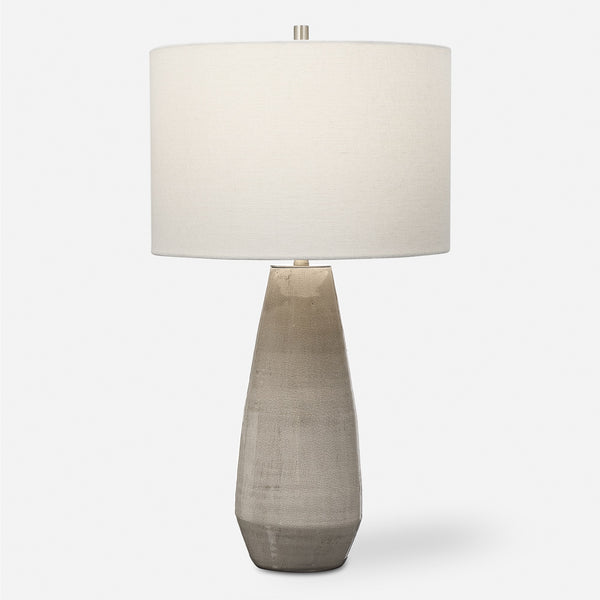 Volterra Taupe-Gray Table Lamp
