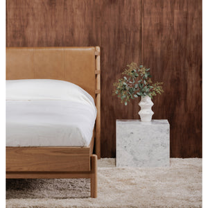 Moe's Colby Queen Bed with Leather Headboard