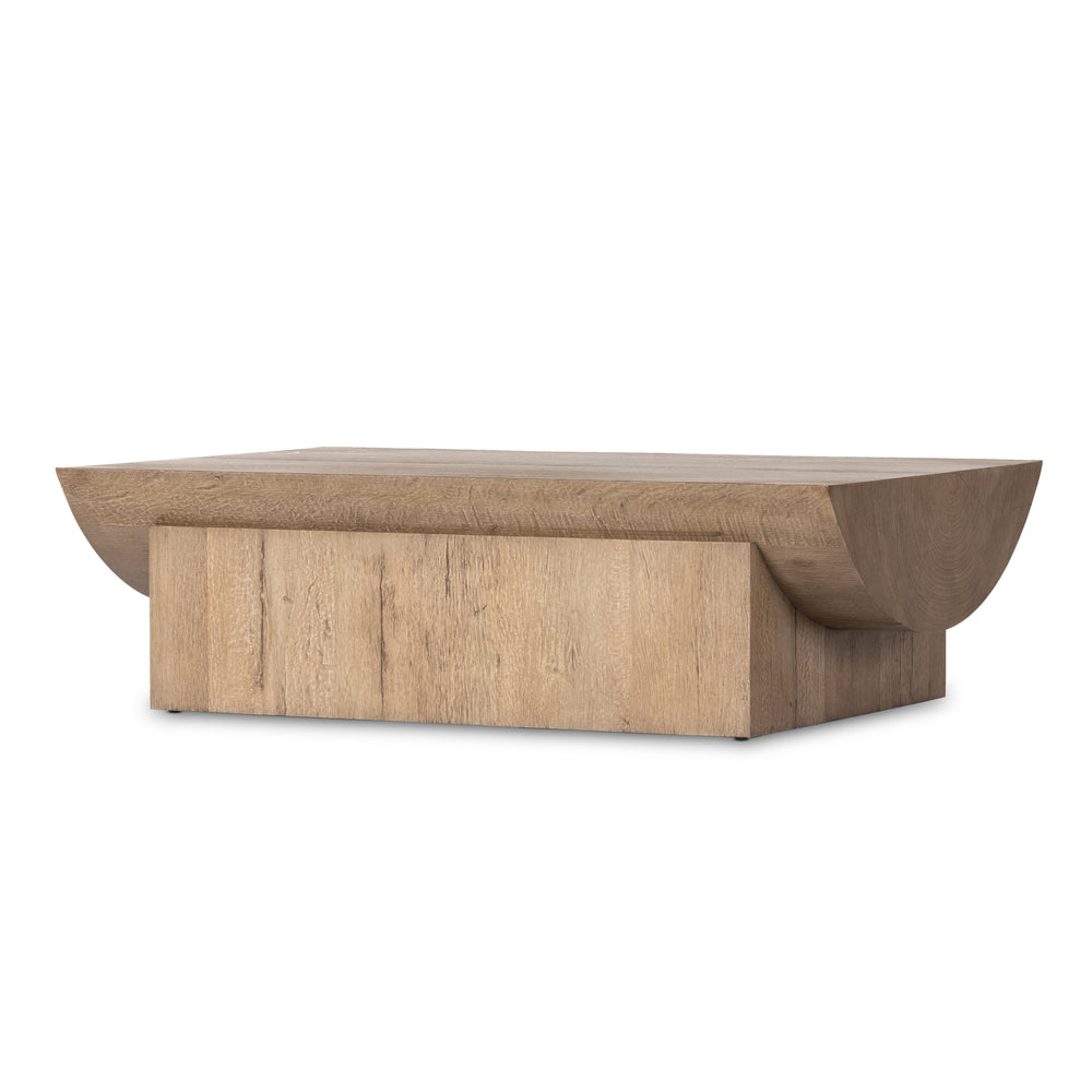 Elbert Coffee Table In Rustic Oak Veneer