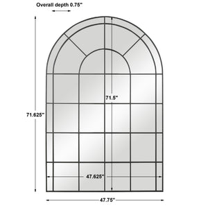 Grantola Black Arch Iron Mirror