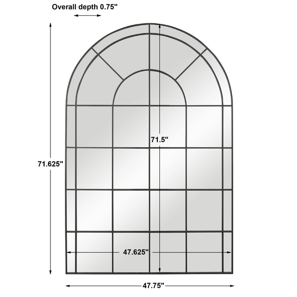 Grantola Black Arch Iron Mirror