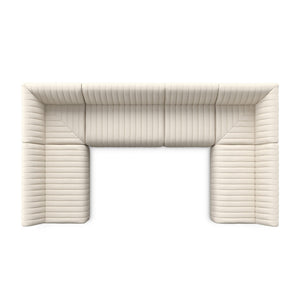 Augustine Dining Banquette, U Shape - Capri Oatmeal