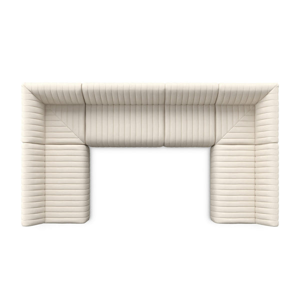 Augustine Dining Banquette, U Shape - Capri Oatmeal