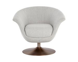 CARINE SWIVEL LOUNGE CHAIR - MINA TAUPE