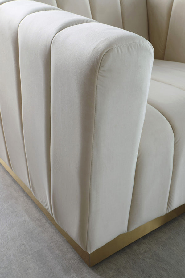 Francis Chair In Cream Velvet