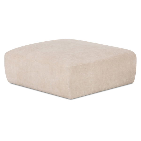 Moe's Matina Ottoman in Oatmeal Beige