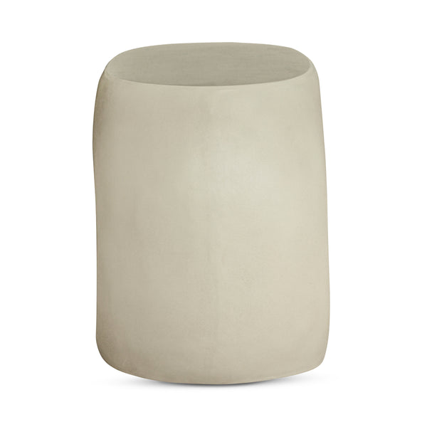 Moe's Albers Outdoor Stool in Cream Concrete