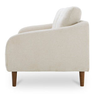 Moe's Quinn Sofa in Oatmeal with Rubberwood Legs