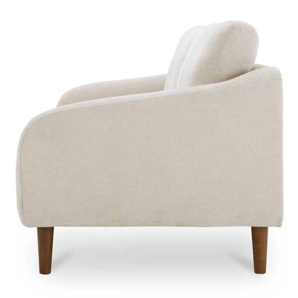 Moe's Quinn Sofa in Oatmeal with Rubberwood Legs