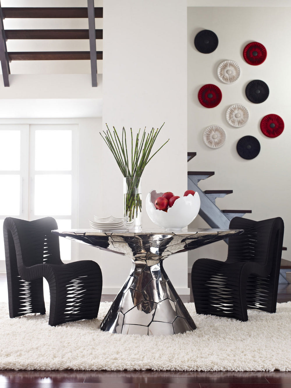 Seat Belt Dining Chair, Black/Black