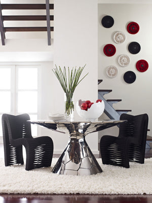 Seat Belt Dining Chair, Black/Black