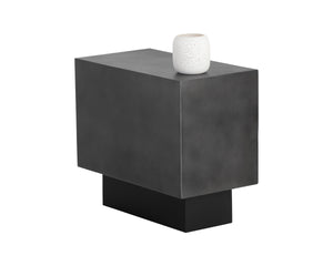 BLAKELY SIDE TABLE - GUNMETAL